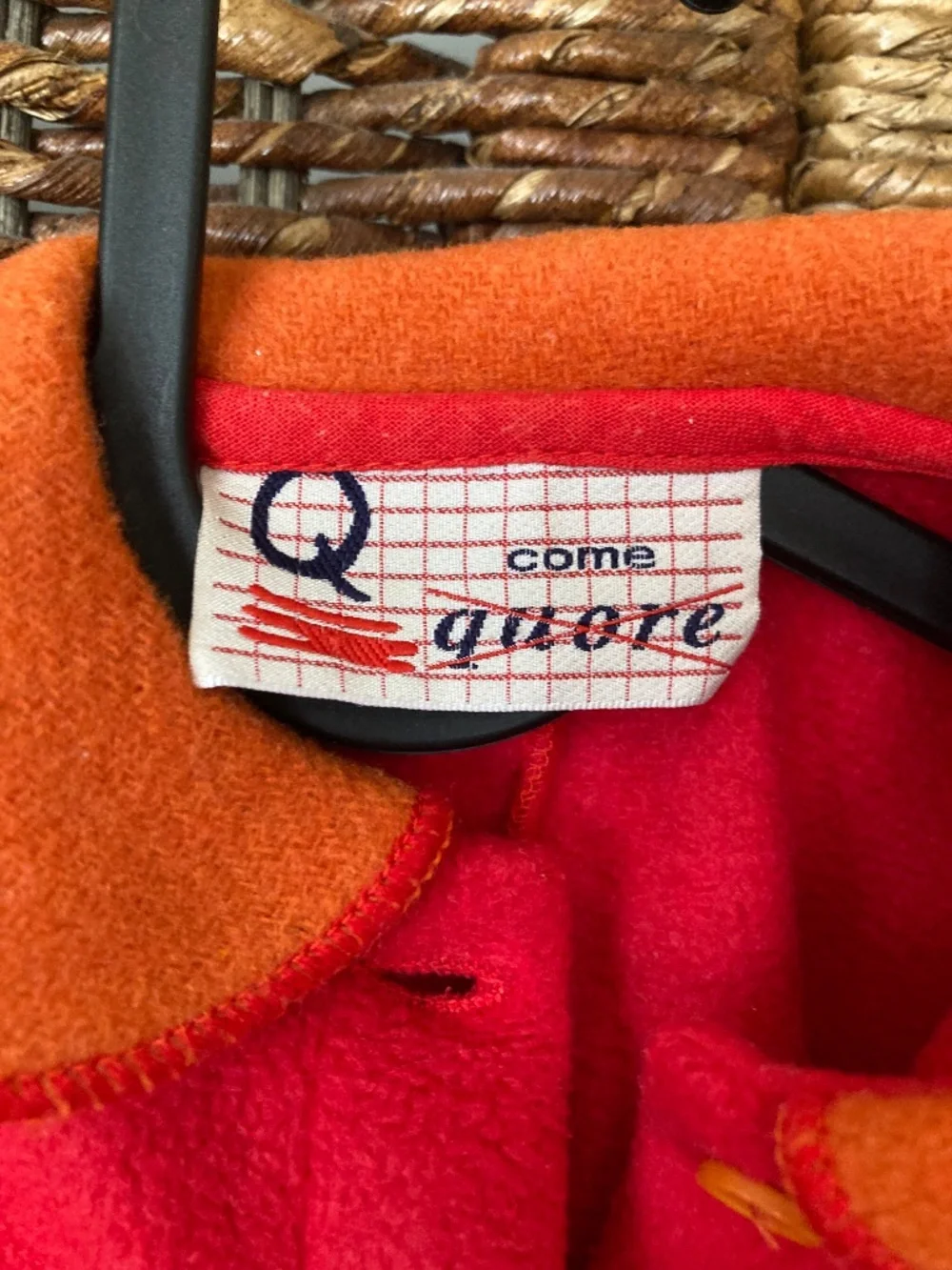 Vintage Q come quore baby fleece onesie size 3M
